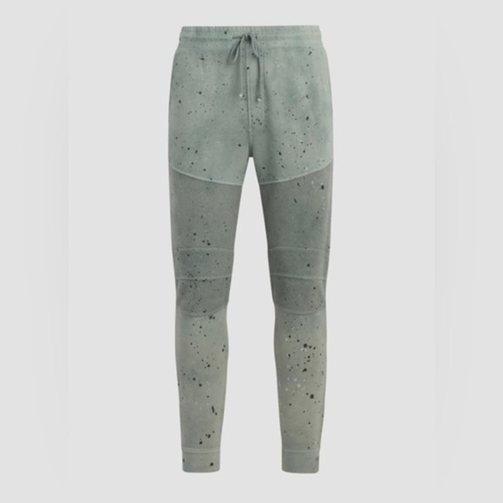 Hudson Paint Splattered Moto Sweatpants Confetti Army Size Medium‎ NWT